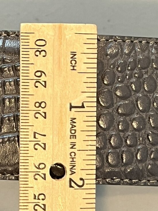 The Worth Collection Embossed Crocodile Belt Womens Size Small main image 8